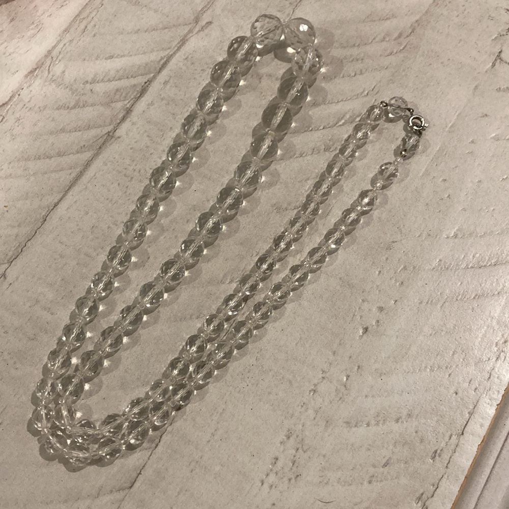 Art deco crystal necklace - Picture 4 of 7